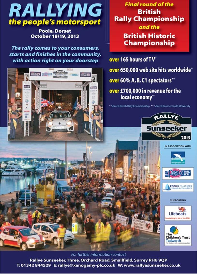 Official photographers for Rallye Sunseeker